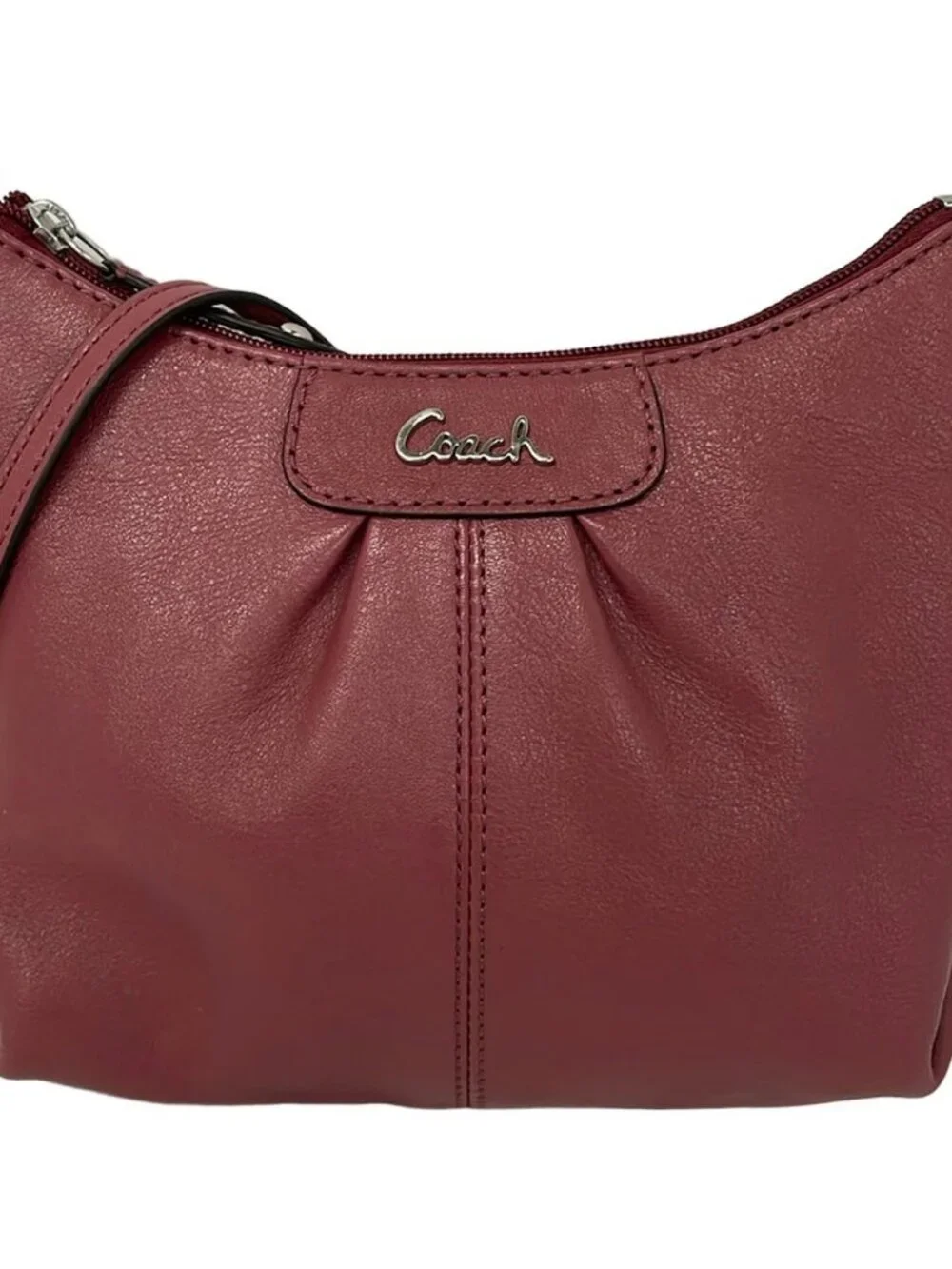 COACH Pink Leather Shoulder Bag